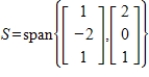 Find an orthogonal basis for the subspace   .