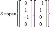 Find an orthonormal basis for the subspace   , and use it to to find   , where   .