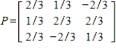 Determine if the given matrix is orthogonal.