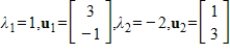 The eigenvalues and corresponding eigenvectors for a symmetric matrix A are given. Find matrices D and P of an orthogonal diagonalization of A.  