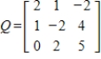 Determine   from the given matrix with orthogonal columns without using row operations.   
