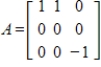 Express the given matrix as an outer product expansion , where and are the singular values of .