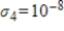 Determine the numerical rank of a   matrix with singular values   ,   ,   , and   , if   .