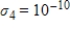 Determine the numerical rank of a matrix with singular values , , , , and , if .
