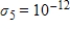 Determine the numerical rank of a matrix with singular values , , , , and , if .