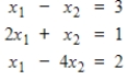 Find the normal equations for the given system.