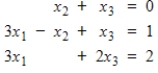 Find the normal equations for the given system.   