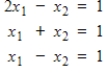 Find the least squares solution for the given system.