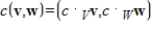 Let V be a vector space with vector addition   and scalar multiplication   , and let W be a vector space with vector addition   and scalar multiplication   . Define     , with addition   and scalar multiplication   . Determine if   is a vector space, and if not explain why.