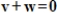 If V is a vector space and   for all vectors v and w in V, then V consists of only the zero vector.
