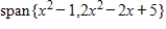 Determine if   is in the subspace of   given by   .