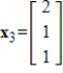 Determine which of   ,   , and   are eigenvectors of    , and determine the associated eigenvalues.