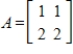 Find a basis for the eigenspace associated with eigenvalue   for matrix    .