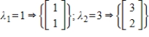 Find the matrix A that has the given eigenvalues and corresponding eigenvectors.   