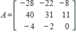 Diagonalize the matrix A, if possible.   