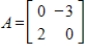 Find the rotation-dilation matrix B within the given matrix A.  