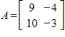 Find the rotation-dilation matrix B within the given matrix A.  