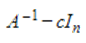 The Shifted Inverse Power Method for an invertible n×nmatrix Ais implemented by applying the Power Method to   for some scalar c.