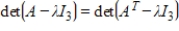 If A is a     matrix and     is a scalar, then      .