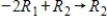 Suppose the matrix     results from a matrix A using the row operations      ,      ,      , and      . Find      .