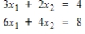 Use determinants to decide if a unique solution exists for the linear system   