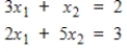 Without solving for      , use Cramer's Rule to find the value of     in the linear system.   