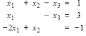 Without solving for      , use Cramer's Rule to find the value of     in the linear system.   
