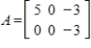 Determine the null space of   