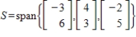 Find a basis for the given subspace S by deleting linearly dependent vectors, and give the dimension of S. No actual computation is needed.   