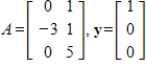 Determine if the given vector is in the range of     where   