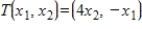 Identify the matrix     such that     where   