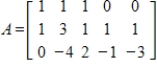 Find an LU factorization of   