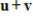 Sketch the graph of     and      , and then use the Parallelogram Rule to sketch the graph of      .