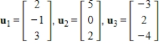 Determine how to divide a total mass of 18 kg among the vectors     so that the center of mass is   