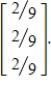 Determine how to divide a total mass of 18 kg among the vectors     so that the center of mass is   