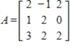 Determine if the columns of the given matrix are linearly independent.   