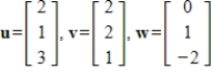 Determine if one of the given vectors is in the span of the other vectors.   