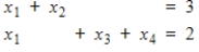 Determine which of (3, s<sub>2</sub>, s<sub>1</sub>, 2), (0, 0, 0 ,0), (2 - s<sub>1</sub> - s<sub>2</sub>, 1 + s<sub>1</sub> + s<sub>2</sub>, s<sub>1</sub>, s<sub>2</sub>), and (3 - s<sub>1</sub>, s<sub>1</sub>, s<sub>2</sub>, 2 - s<sub>2</sub>) form a solution to the following system for all choices of the free parameters .
