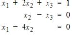 Determine if the system is in echelon form, and if so, identify the leading variables and the free variables. If it is not in echelon form, explain why.