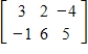 Convert the augmented matrix to the equivalent linear system.