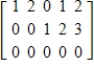 Determine whether the matrix is in reduced echelon form, echelon form only, or not in echelon form.