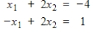 Convert the given system to an augmented matrix, and find all solutions by reducing to echelon form and using back substitution.