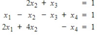 Convert the given system to an augmented matrix, and find all solutions by transforming to reduced echelon form and using back substitution.