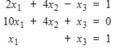 Use partial pivoting with Gaussian elimination to find the solutions to the system.