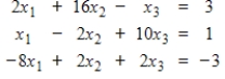 Determine if the system is diagonally dominant. If not, then if possible rewrite the system so that it is diagonally dominant.