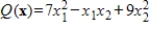 Find the matrix A of the quadratic form .