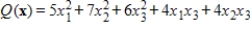 Find the maximum and minimum values of the quadratic form subject to the constraints and , where .