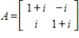 Determine if the given matrix A is normal.