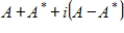 If A is an matrix with complex entries, then the matrix is Hermitian.