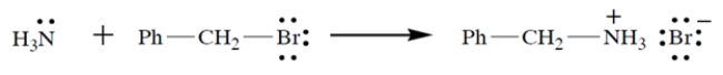Consider the reaction:    a. On the left side of the equation, draw the curved-arrow notation for the reaction in the left-to-right direction. b. On the left side of the equation, circle the nucleophile and label it  N.  c. On the left side of the equation, circle the electrophilic atom and label it  E.  d. On the left side of the equation, circle the leaving group and label it  LG. 